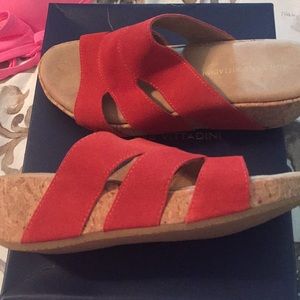 Cork platform shoes